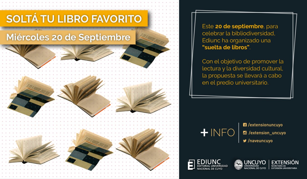 imagen Ediunc organiza suelta de libros para celebrar la bibliodiversidad