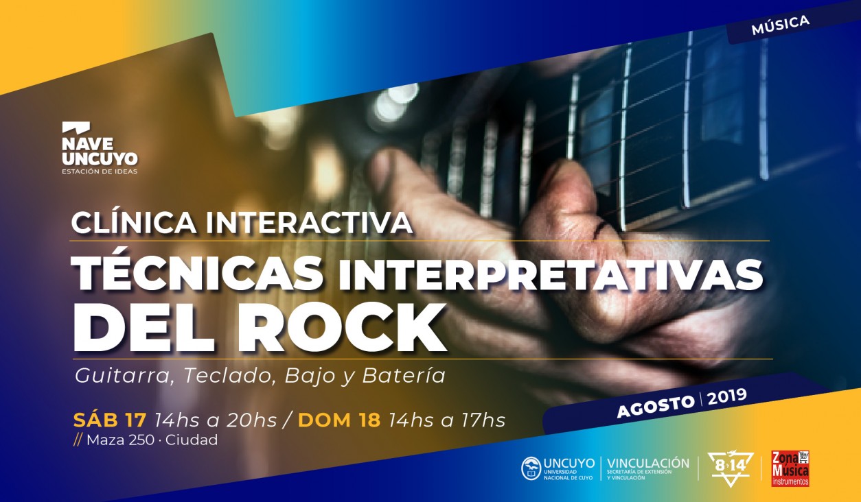 imagen Se realizará en la Nave UNCUYO una clínica sobre técnicas interpretativas del rock