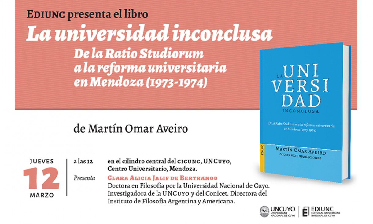 imagen Ediunc presenta libro sobre la historia de la Universidad Argentina