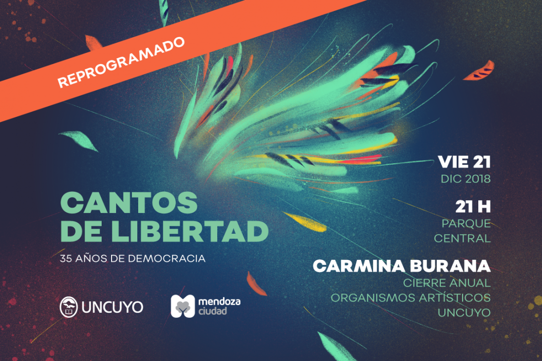 imagen Se reprograma el concierto "Cantos de libertad". Se realizará el viernes 21 de diciembre