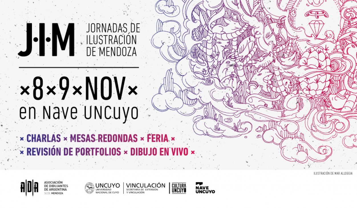 imagen Se vienen las III Jornadas de Ilustración de Mendoza JIM en la Nave UNCUYO