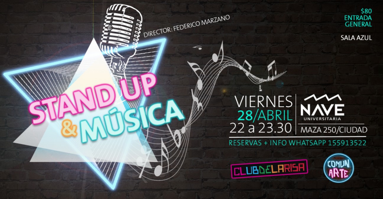 imagen Stand Up y música en la Nave Universitaria