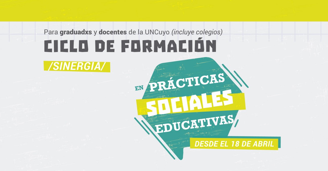 imagen Se dictará un ciclo de Formación en Prácticas Sociales Educativas