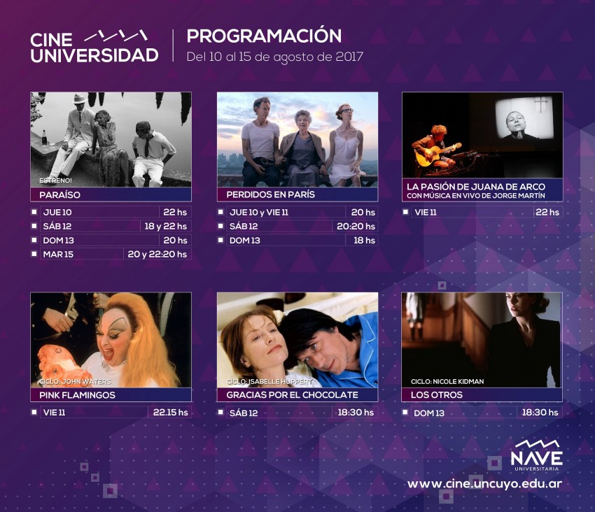 imagen Programación de Cine Universidad