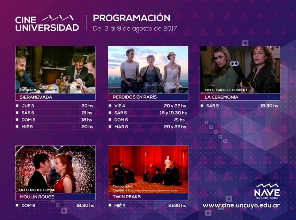 imagen Nueva programación de Cine Universidad 