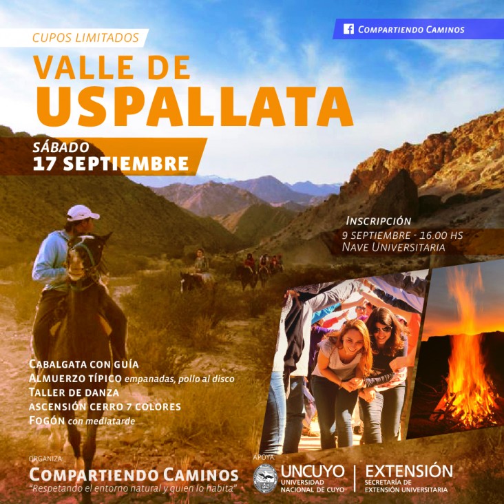 imagen El Valle de Uspallata, la nueva travesía del Programa "Compartiendo Caminos"