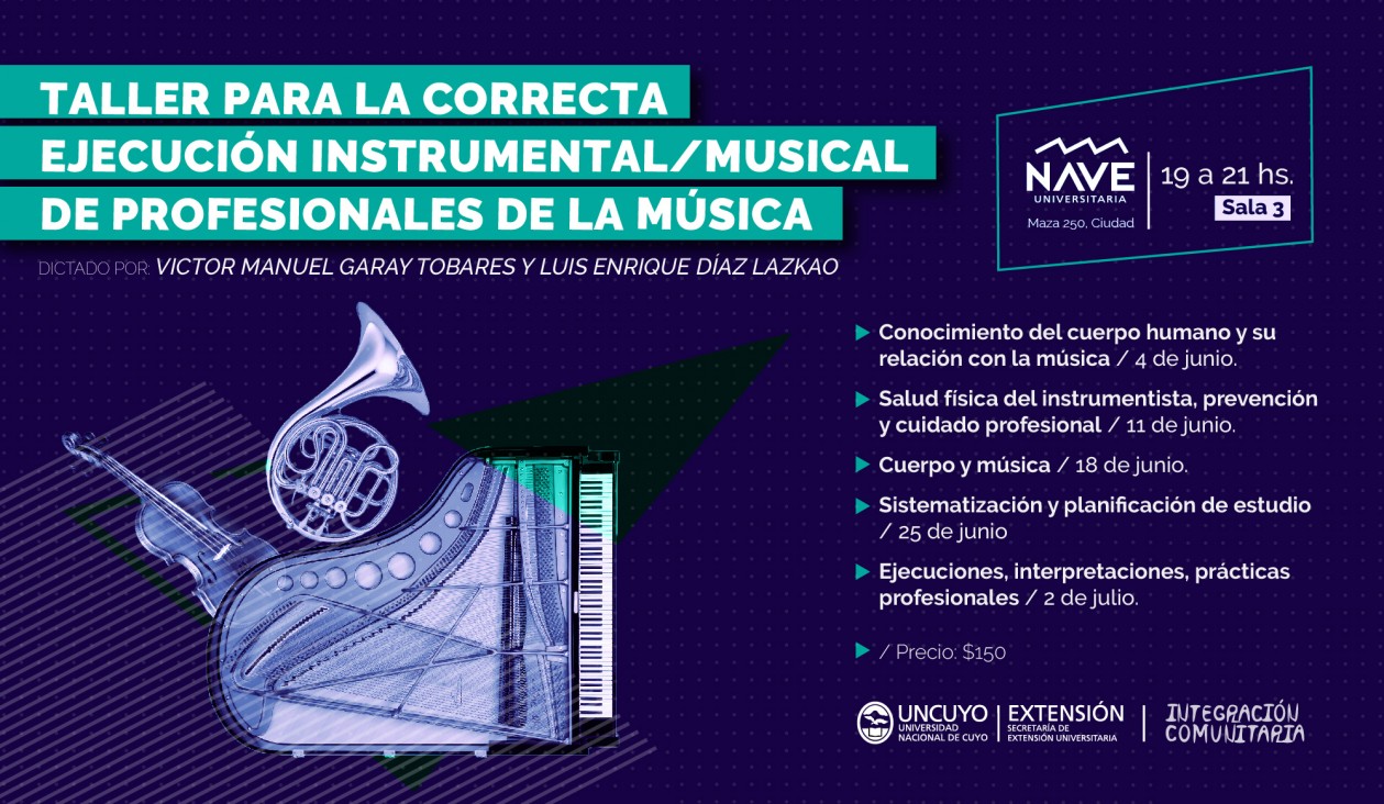 imagen Taller de ejecución instrumental destinado a profesionales de la música