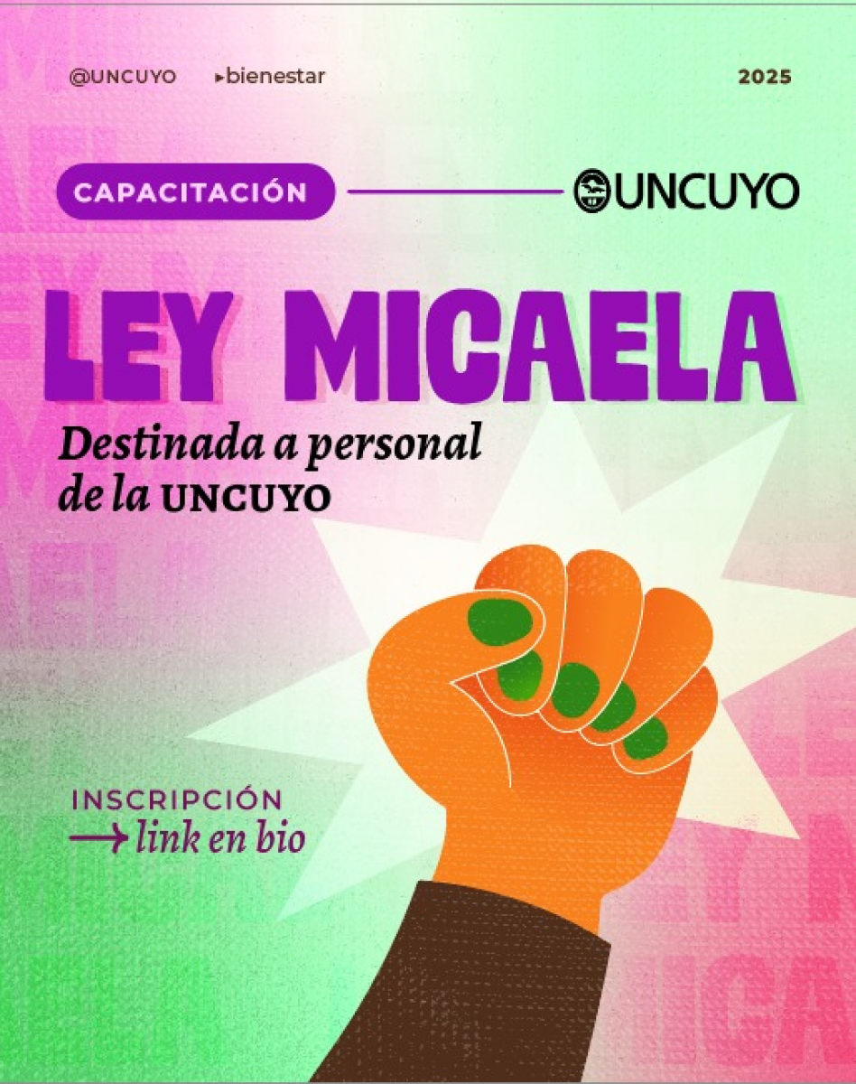 imagen Ley Micaela para personal UNCUYO