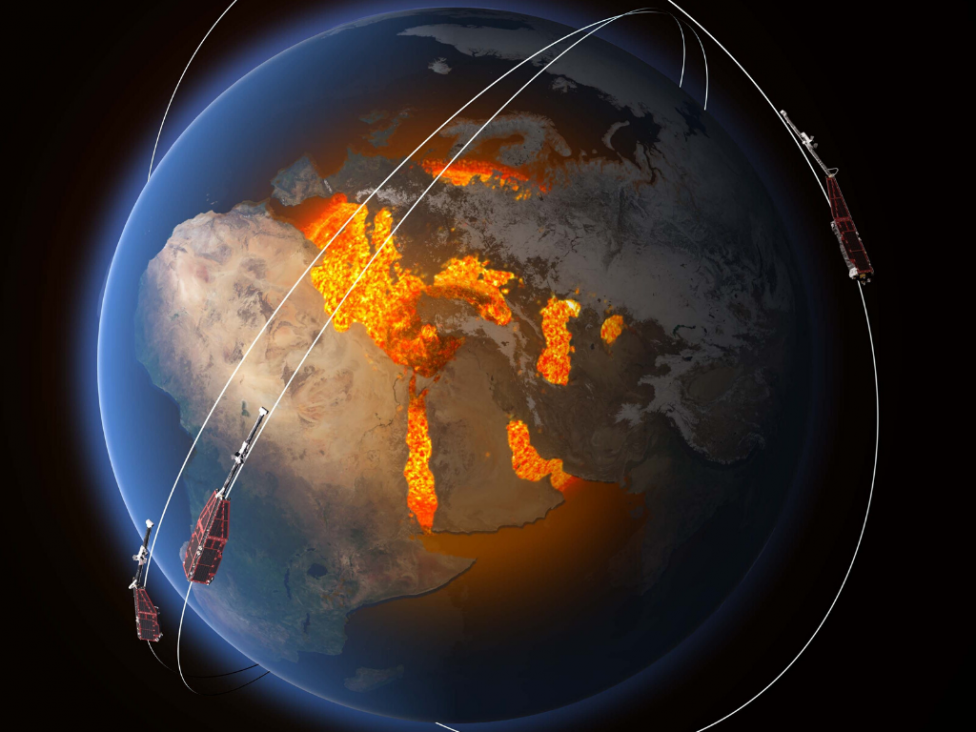 imagen Swarm estudia el debilitamiento del campo magnético terrestre