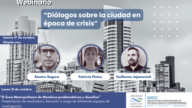 imagen Webinario "Diálogos sobre la ciudad en época de crisis"