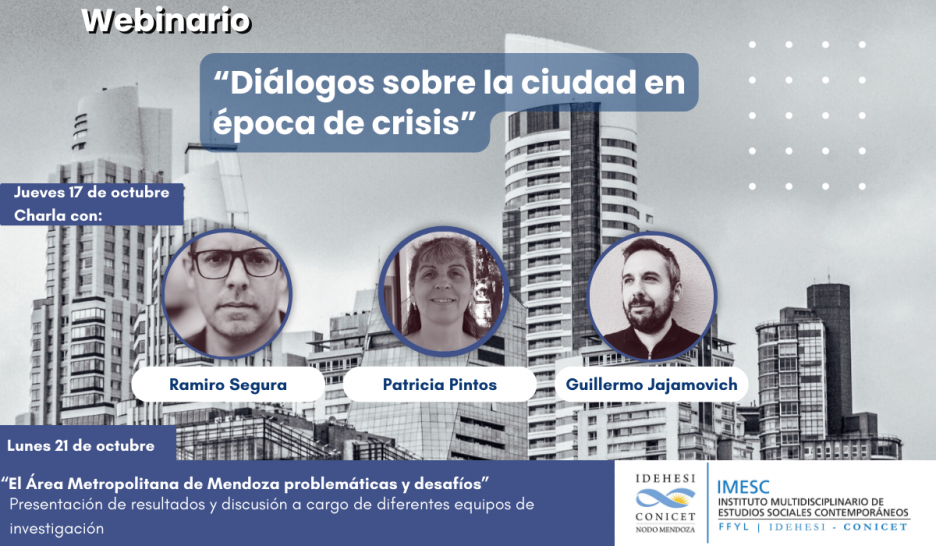 imagen Webinario "Diálogos sobre la ciudad en época de crisis"