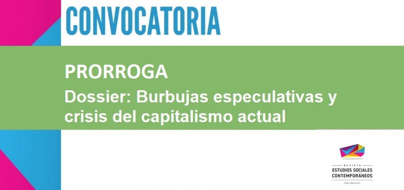 imagen PRORROGA - Dossier: Burbujas especulativas y crisis del capitalismo actual