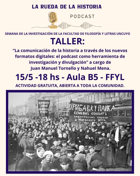 imagen La historia en formato de podcast: taller a cargo de Juan Manuel Tornello