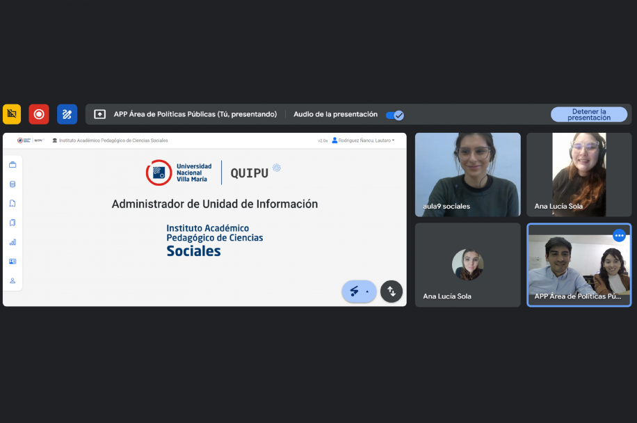 imagen La Universidad Nacional de Villa María ya visualiza su información en QUIPU
