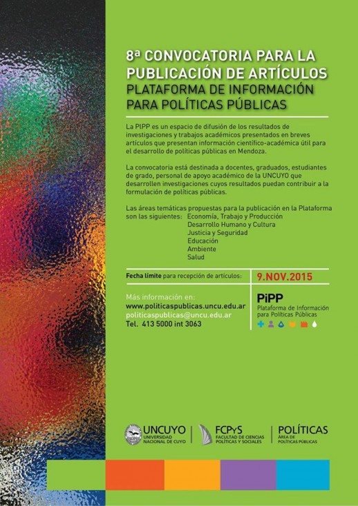 imagen 8va Convocatoria para la publicación de artículos en la PiPP