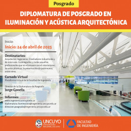 imagen Diplomatura en Iluminación y Acústica Arquitectónica