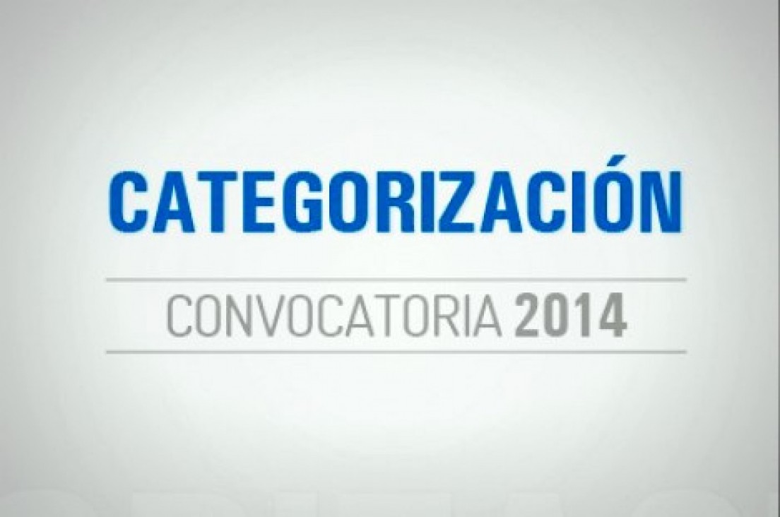 imagen CATEGORIZACIÓN 2014. INFORME DE AVANCE