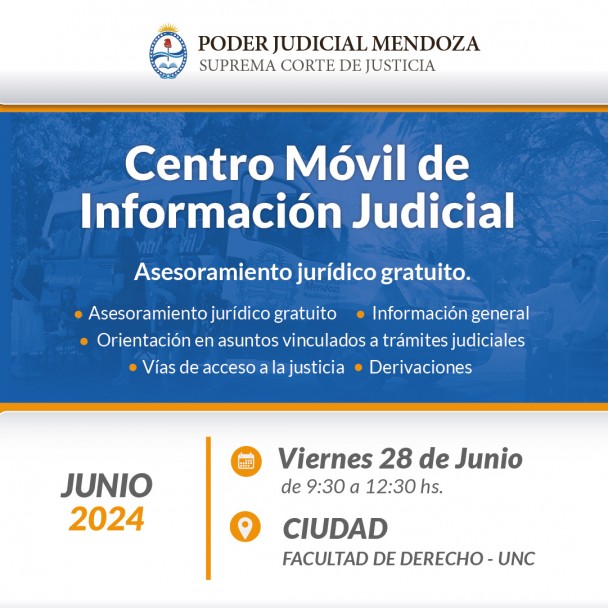 imagen El Centro Móvil de Información Judicial llega a la UNCUYO