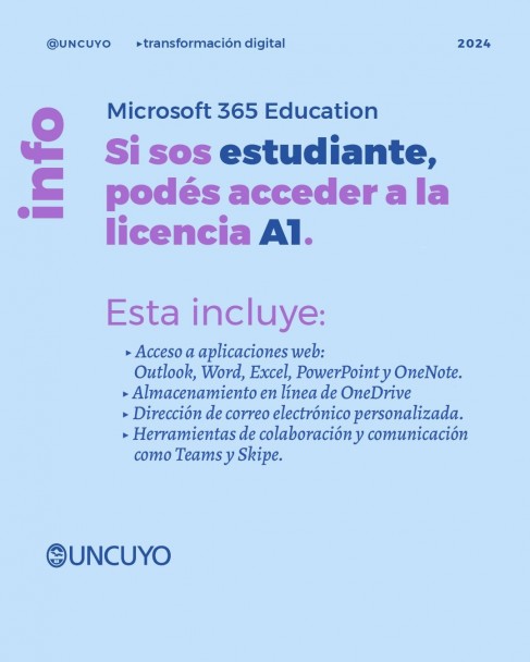 imagen La UNCUYO otorga licencias Microsoft a sus estudiantes