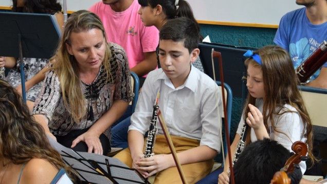 imagen Orquesta juvenil de Alvear se acercó al mundo universitario de la música