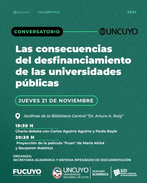 imagen Con estas actividades la UNCUYO se suma a la Noche de las Universidades