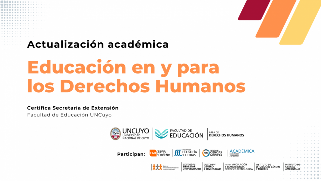 imagen Nueva oferta de la UNCUYO sobre educación en y para los Derechos Humanos