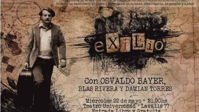 imagen Música entrelazada con relatos de Osvaldo Bayer para mantener viva la memoria del exilio 