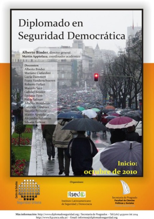 imagen Diplomado sobre Seguridad Democrática en la UNCuyo con reconocidos docentes