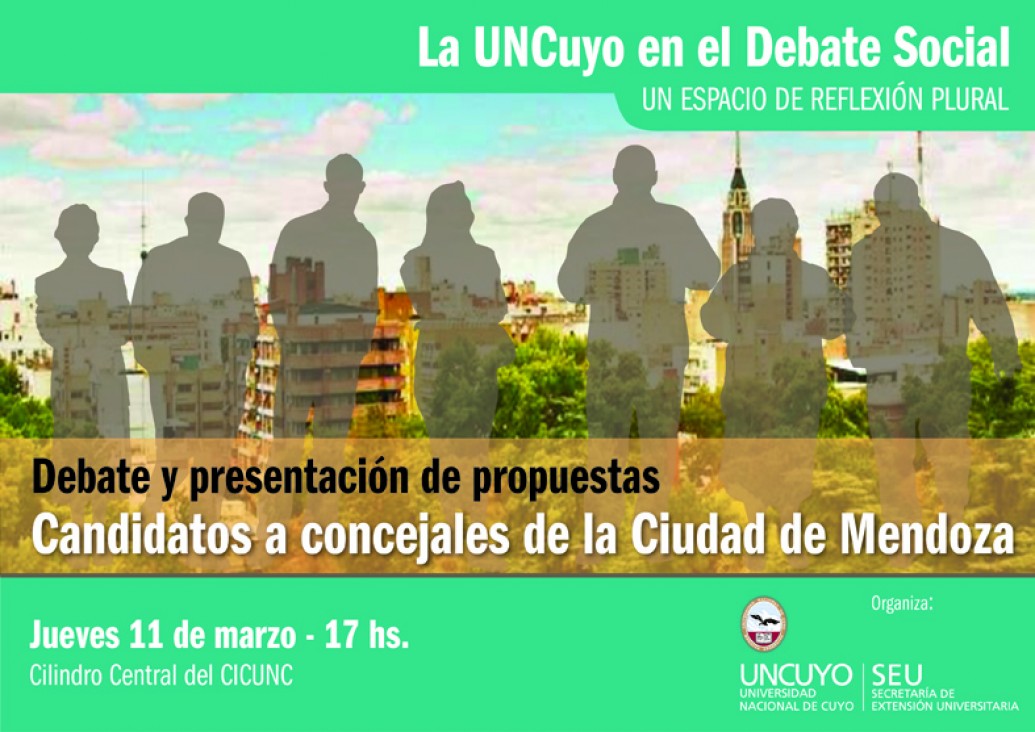 imagen Los candidatos a concejales por Capital debaten en la UNCuyo