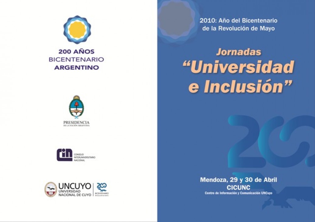 imagen UNCuyo y universidades nacionales iniciarán los festejos por el Bicentenario trabajando la inclusión