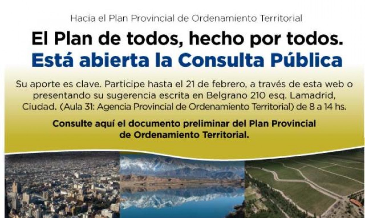 imagen Consultan al público por Plan de Ordenamiento Territorial