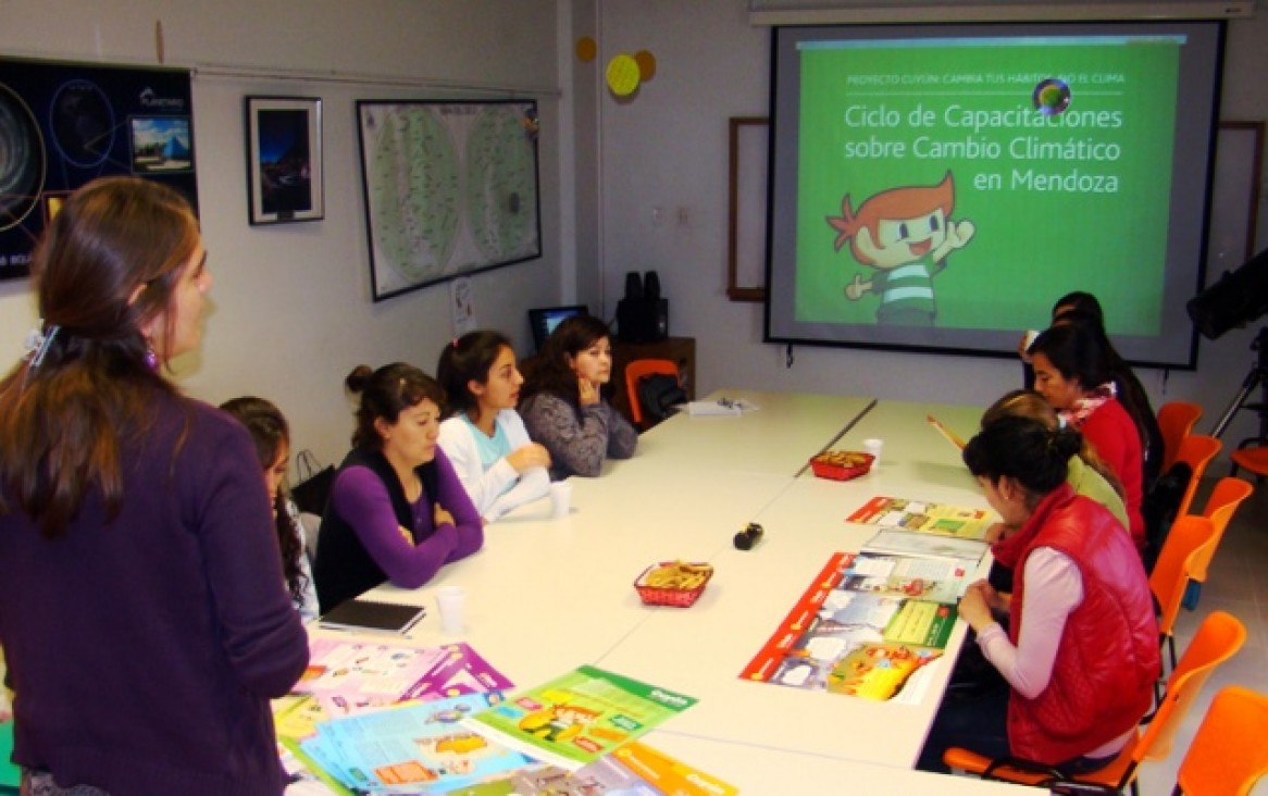 imagen En cambio climático formaron a docentes y educadores en Malargüe