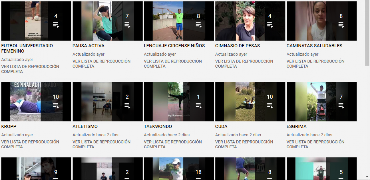 imagen Más de 140 videos para mantenerse activo y saludable sin salir de casa