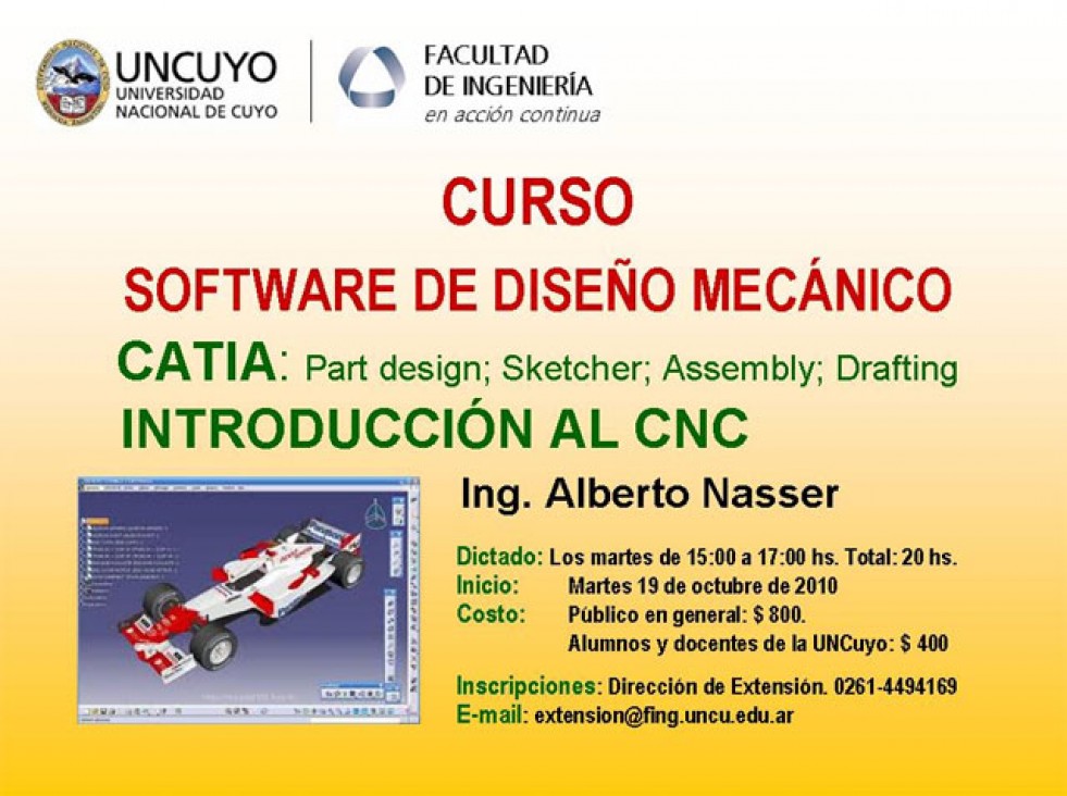 imagen Ofrecen curso sobre software de diseño mecánico