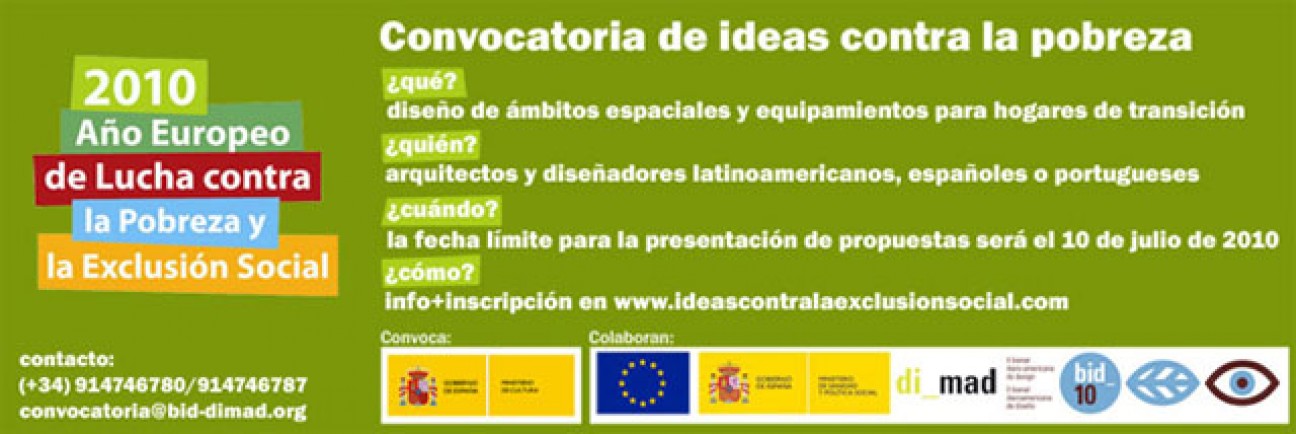 imagen Convocatoria de Ideas para la creación de Diseños contra la Pobreza y la Exclusión Social