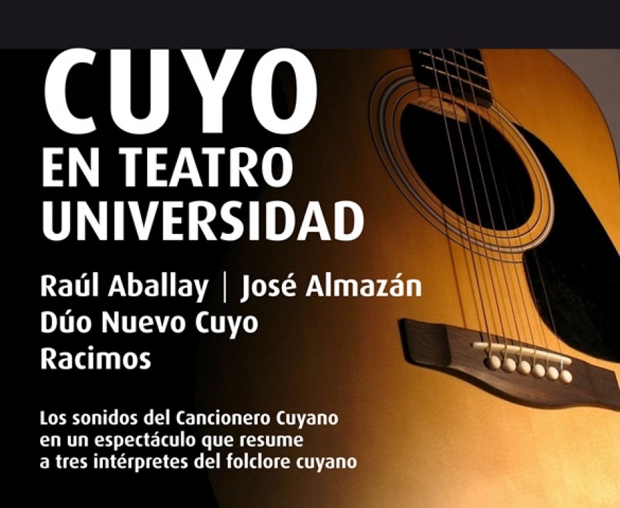 imagen Sonidos cuyanos invaden la sala del teatro Universidad