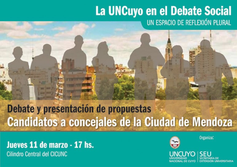 imagen Candidatos a concejales por la Capital debaten en la UNCuyo