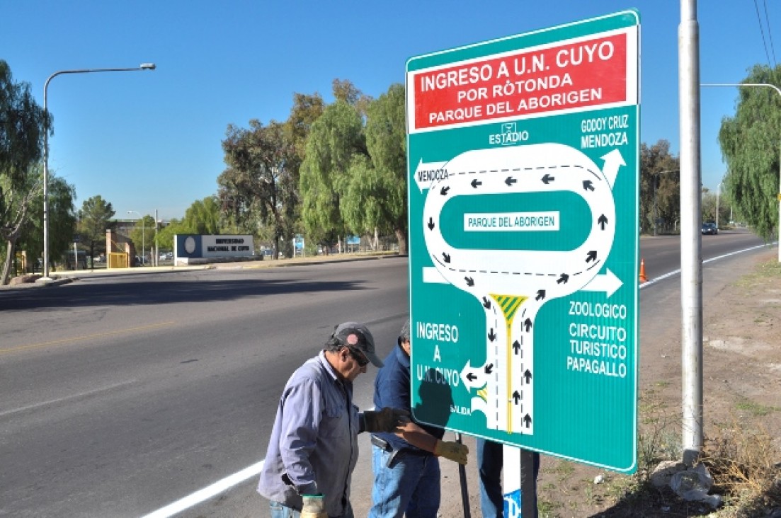 imagen No se podrá girar a la izquierda en el ingreso a la UNCuyo por Champagnat