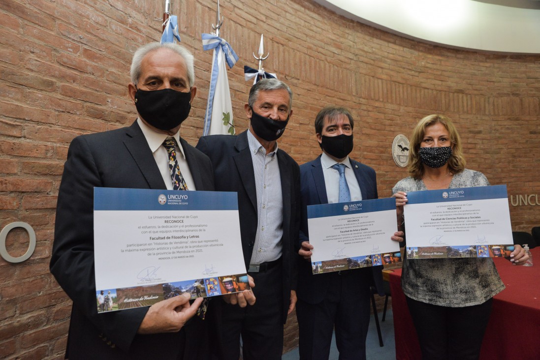 imagen Pizzi encabezó el reconocimiento de la UNCUYO a sus participantes en "Historias de Vendimia"