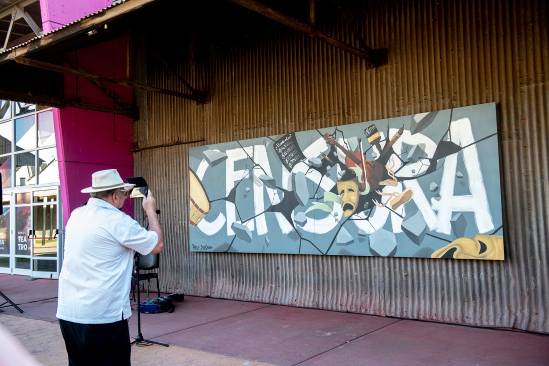 imagen Crearon para el paseo Antonio Di Benedetto un mural por la Memoria