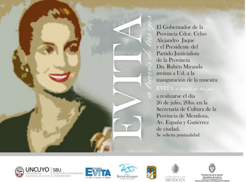 imagen Invitan a participar de la muestra "Evita a través de sus ojos" 