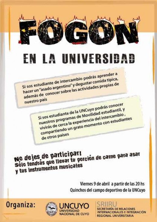 imagen Gran fogón estudiantil internacional