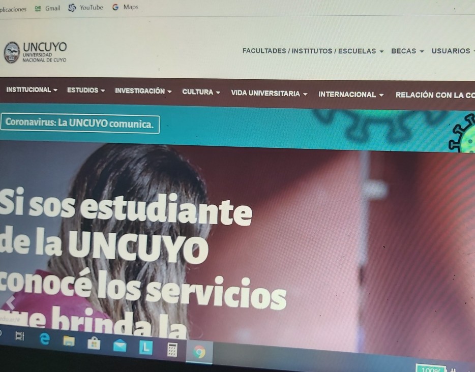 imagen La UNCUYO permanece con clases virtuales