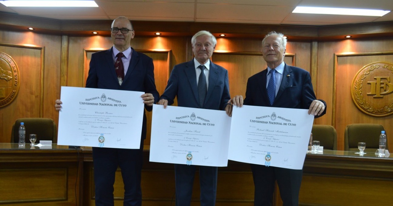 imagen Científicos internacionales nuevos  Doctores Honoris Causa de la UNCuyo