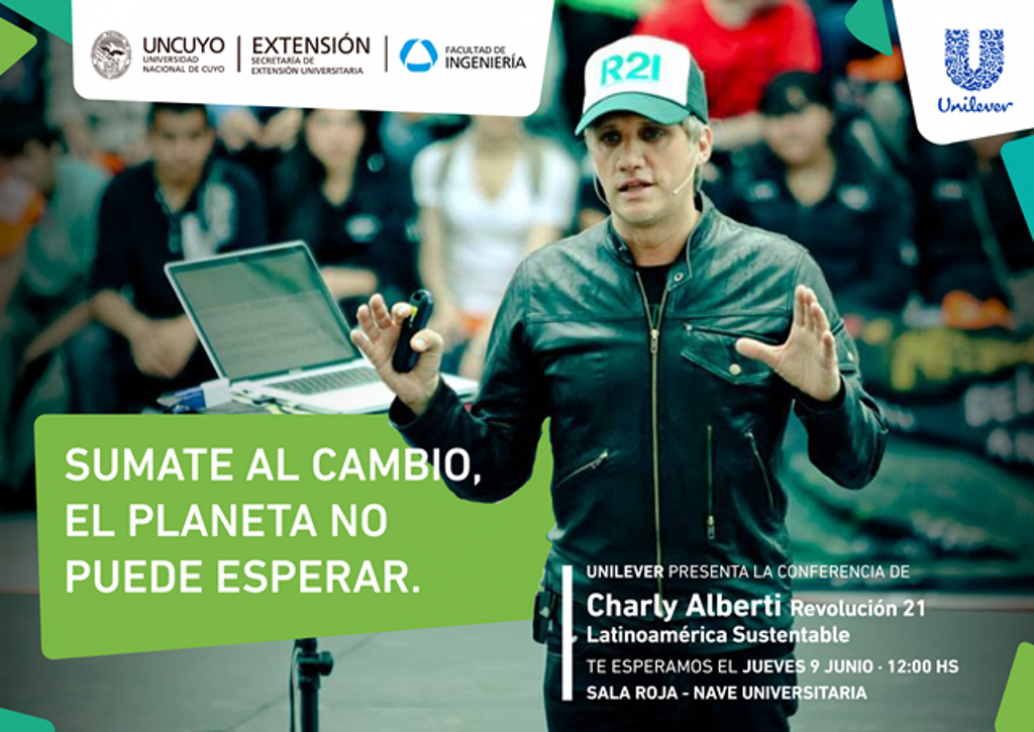 imagen Charly Alberti expondrá sobre medio ambiente y sustentabilidad 