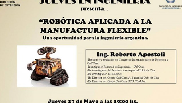 imagen En Ingeniería ofrecen una conferencia sobre Robótica