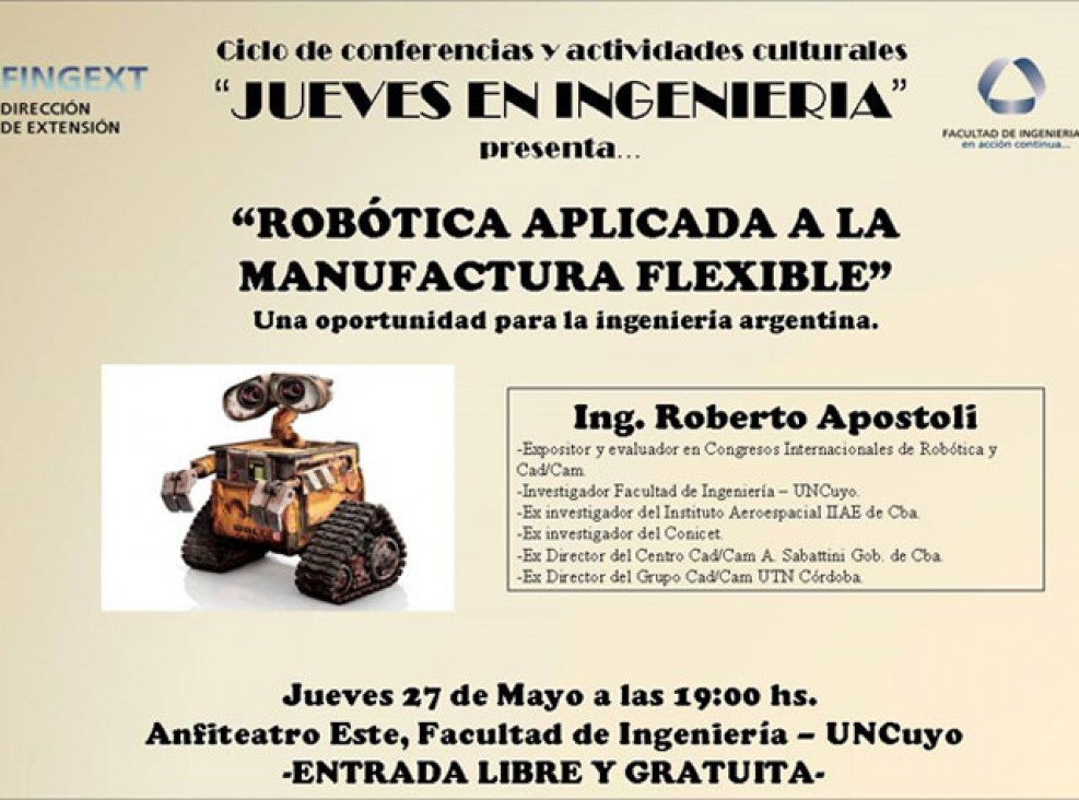 imagen En Ingeniería ofrecen una conferencia sobre Robótica