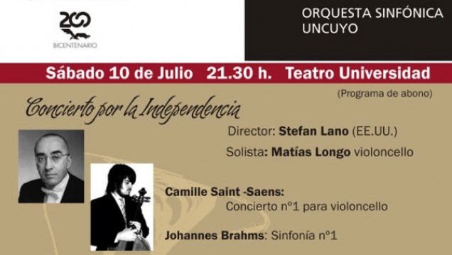 imagen Con director invitado y solista local, la Sinfónica interpreta a Brahms y Saint-Säens 
