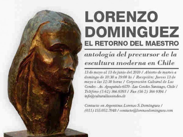 imagen Recuerdan en Chile al destacado escultor Lorenzo Domínguez 