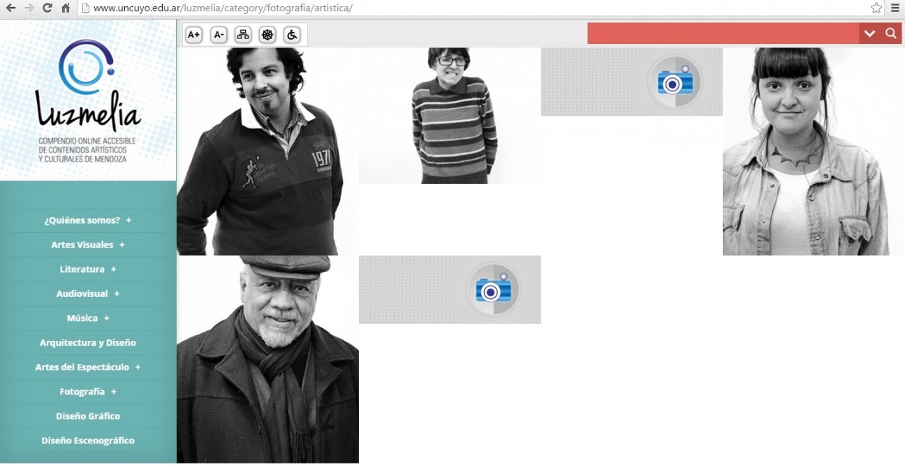 imagen Diseñaron un sitio web accesible con material de artistas mendocinos 
